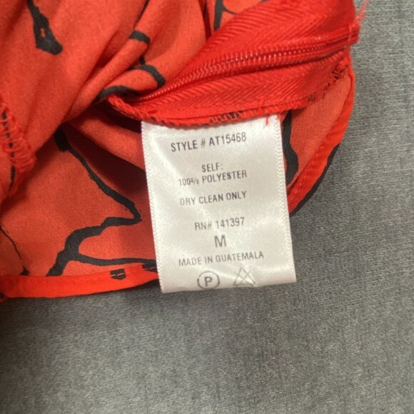 ASTR The Label Red Floral Sleeveless Button Front Camisole Top Womens Medium - Picture 5 of 9